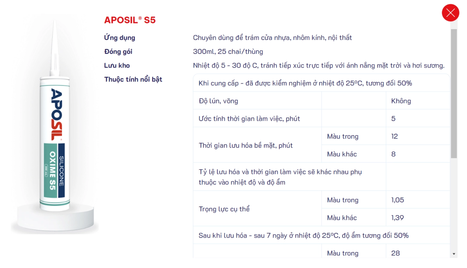 popup san pham aposil