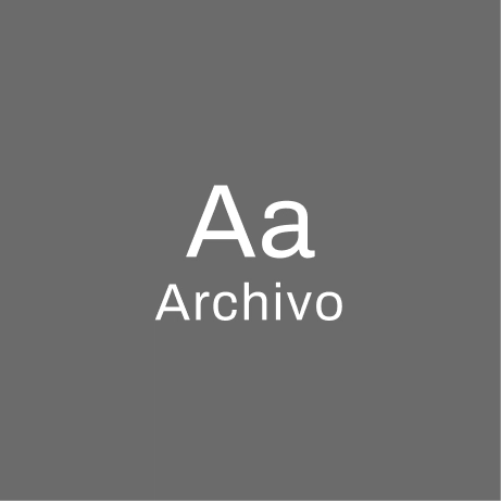 font archivo