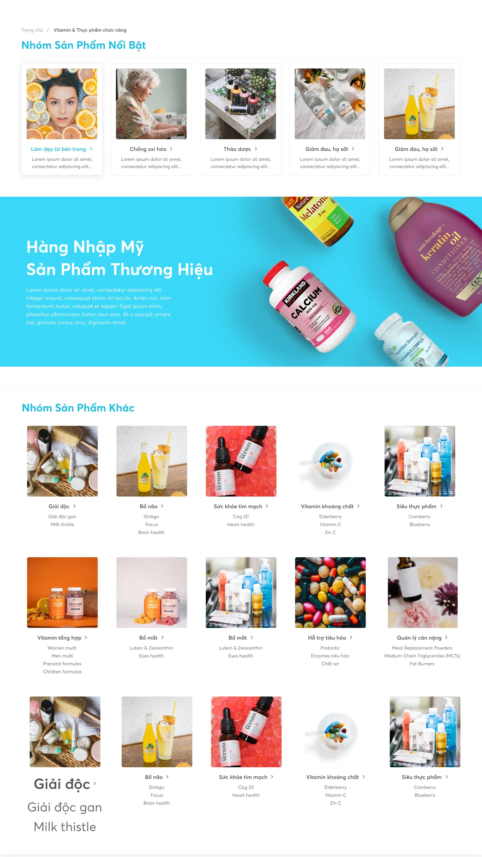 nhom cac san pham