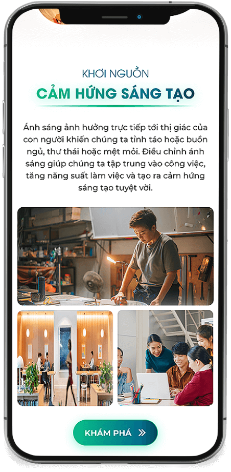 homepage mobile section khoi nguon sang tao