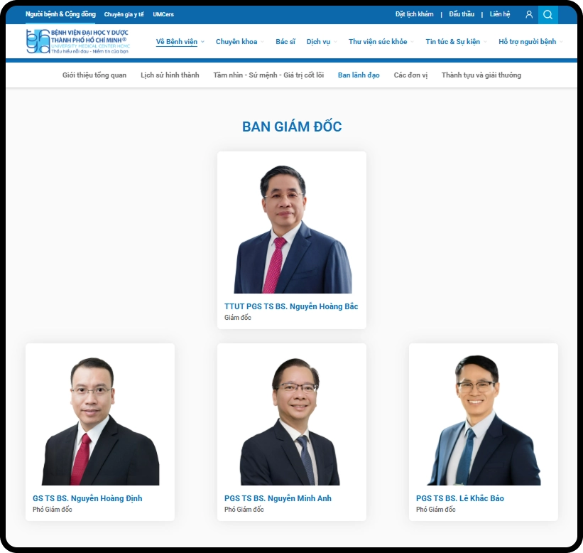 Ban lãnh đạo UMC