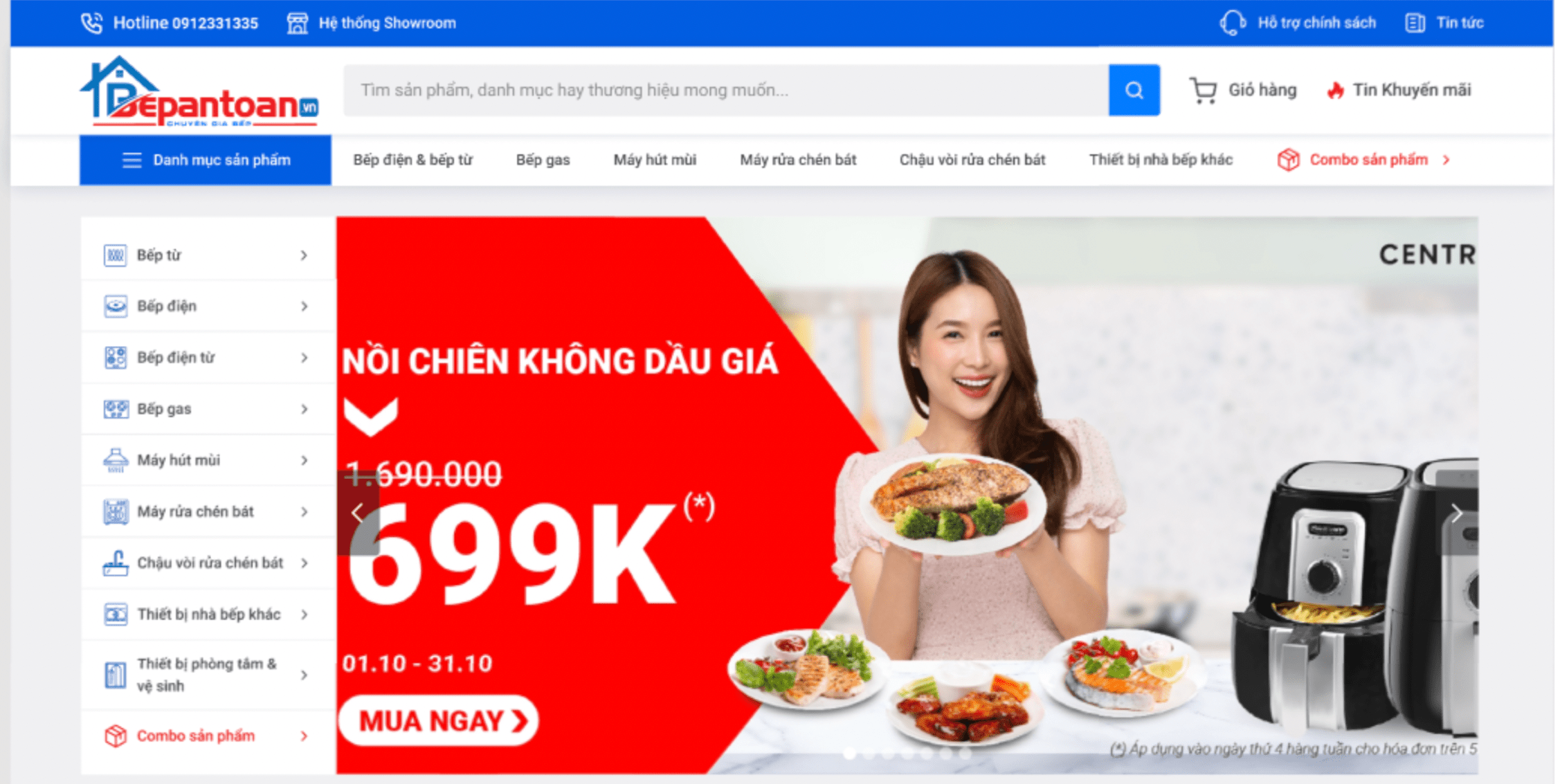 H&igrave;nh 6: Tổ chức th&ocirc;ng tin tại thanh t&igrave;m kiếm v&agrave; bộ lọc trang web b&aacute;n h&agrave;ng