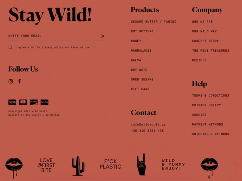 Footer website hiển thị c&aacute;c biểu mẫu đăng k&yacute; hoặc thanh to&aacute;n, gi&uacute;p tăng tỷ lệ chuyển đổi