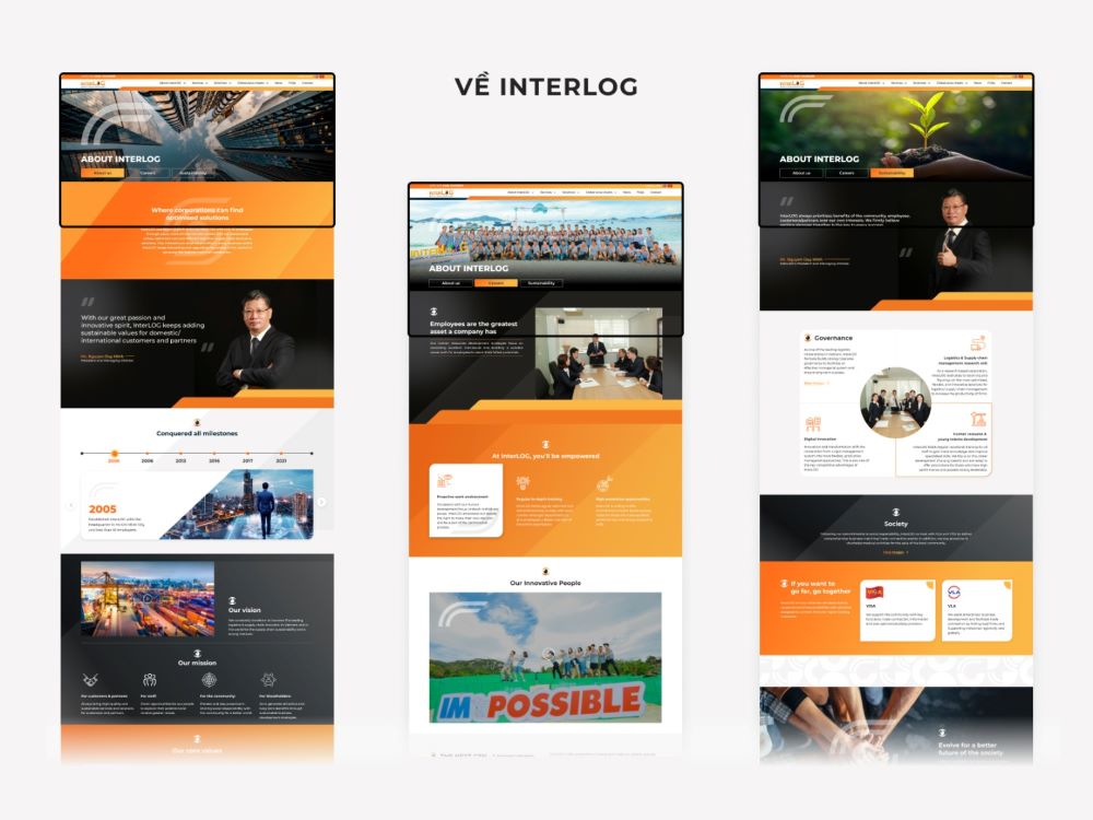 Dự &aacute;n InterLOG ứng dụng xu hướng thiết kế VR do JAMstack Vietnam thực hiện
