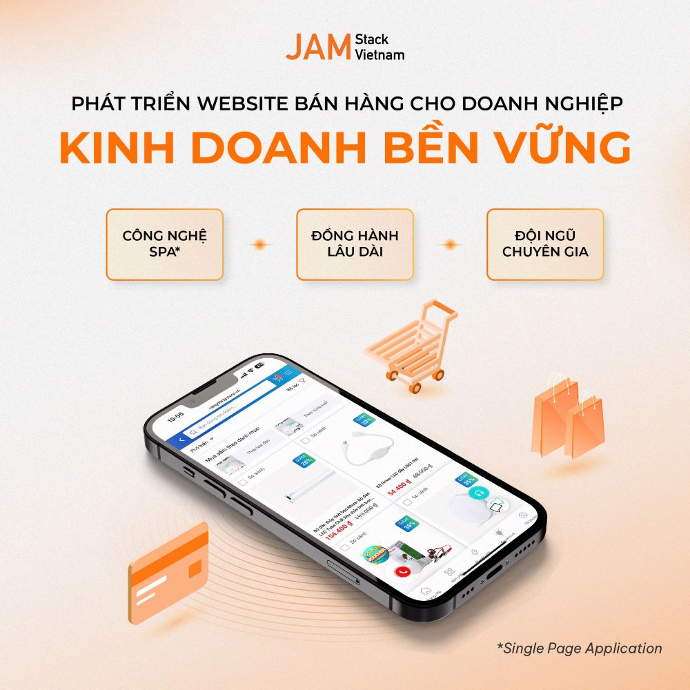Giải ph&aacute;p ph&aacute;t triển website ứng dụng c&ocirc;ng nghệ Single Page Application của JAMstack Vietnam