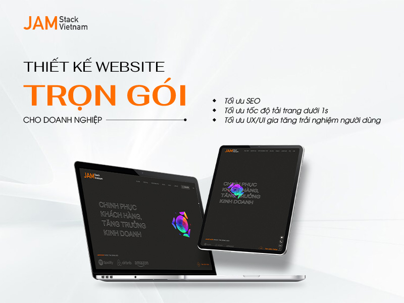 Giải ph&aacute;p thiết kế website trọn g&oacute;i chuẩn SEO từ JAMstack Vietnam gi&uacute;p doanh nghiệp sở hữu website chất lượng