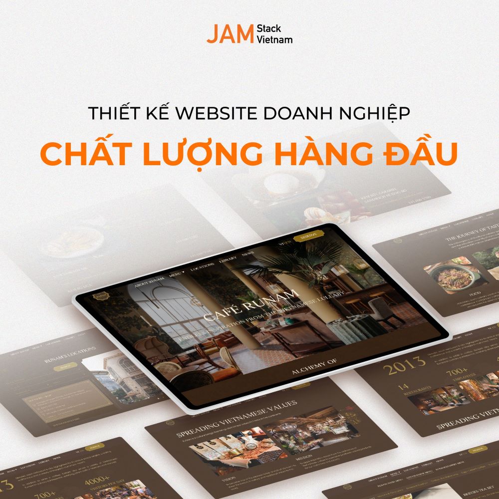 JAMstack Vietnam cung cấp giải ph&aacute;p thiết kế website cao cấp gi&uacute;p doanh nghiệp sở hữu website chất lượng h&agrave;ng đầu