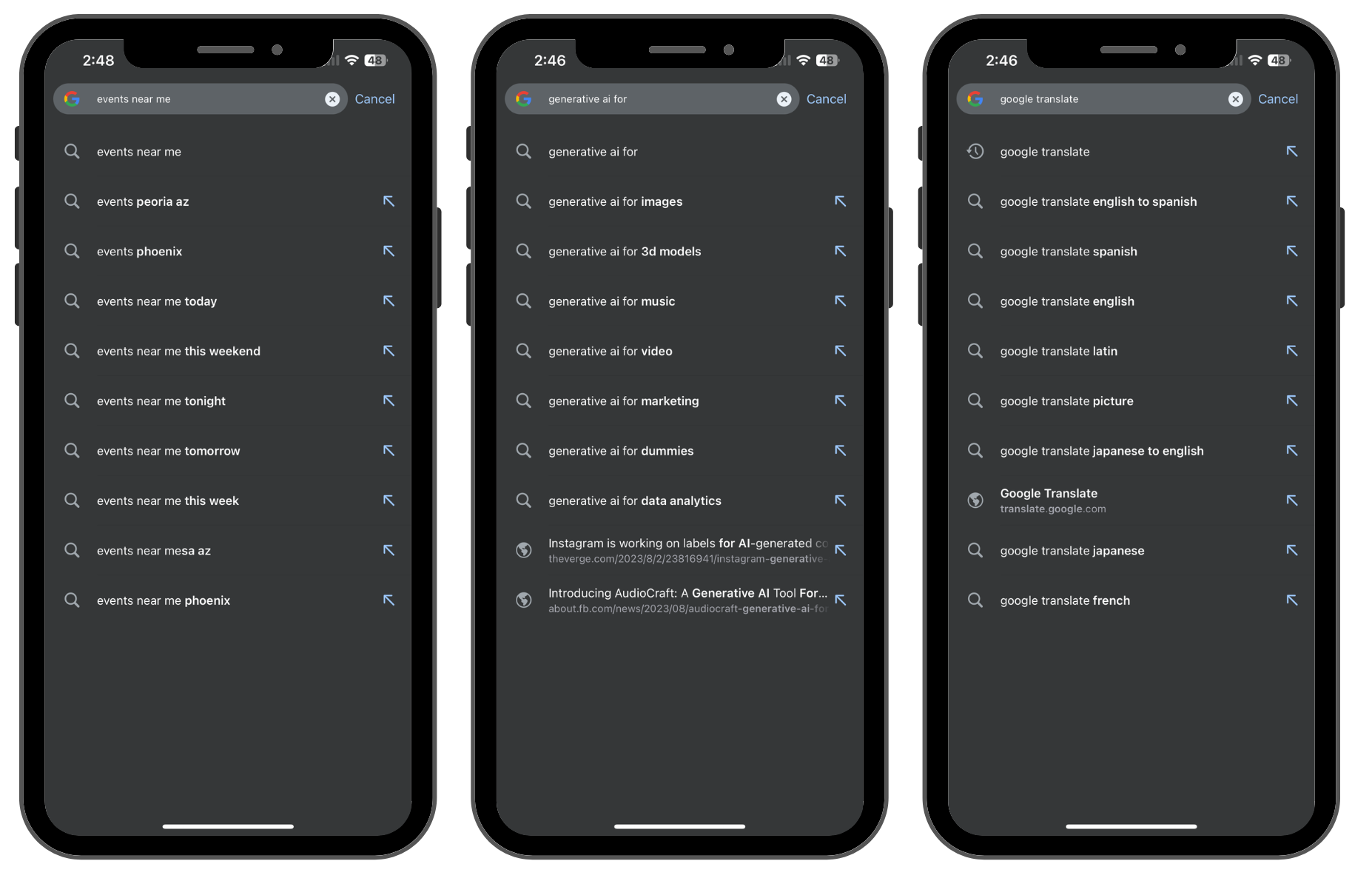 Ảnh chụp m&agrave;n h&igrave;nh từ Google Chrome (iOS), th&aacute;ng 8 năm 2023