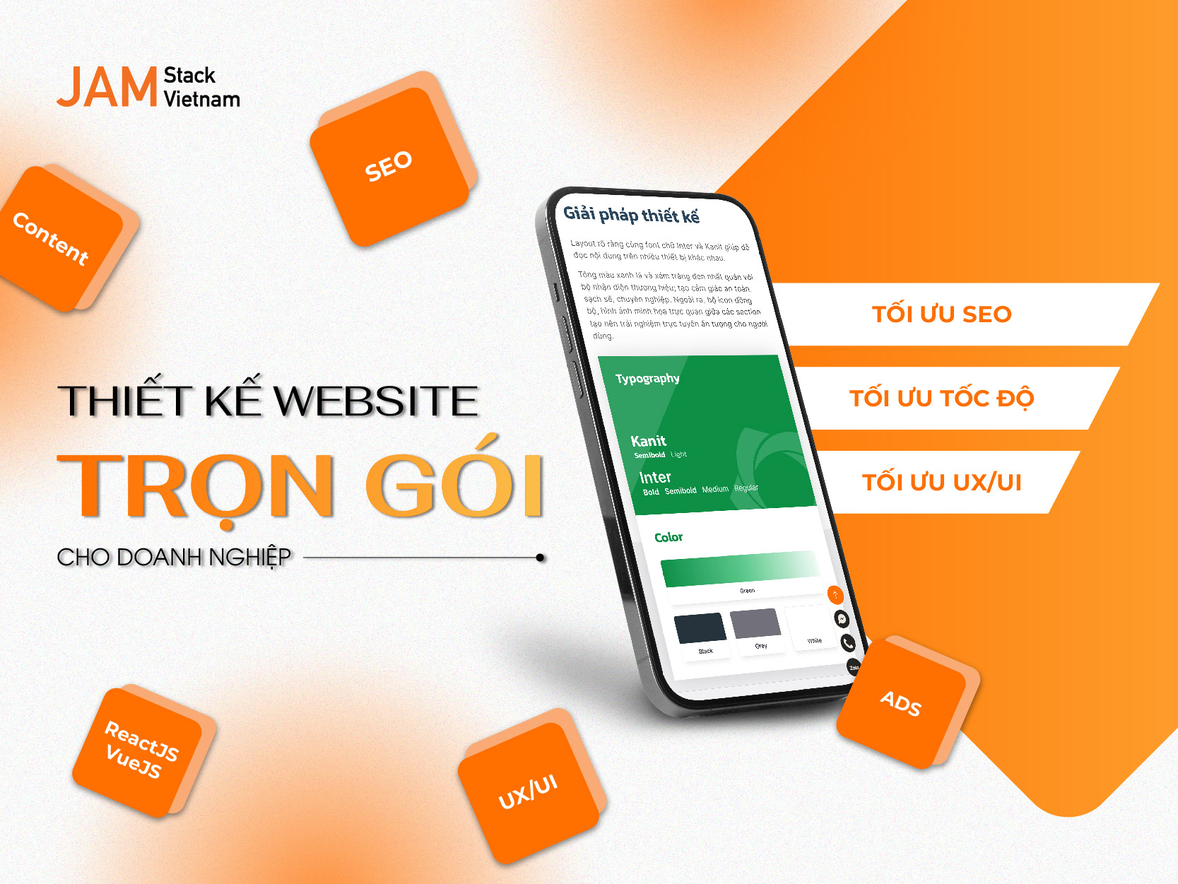 JAMstack VIetnam đơn vị thiết kế website trọn g&oacute;i d&agrave;nh cho doanh nghiệp