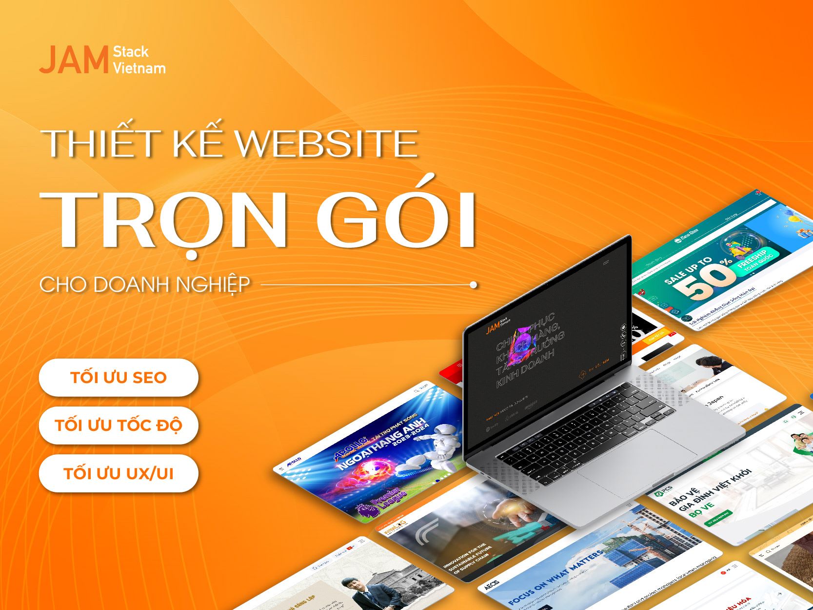 Thiết kế website chuẩn SEO c&ugrave;ng JAMstack Vietnam