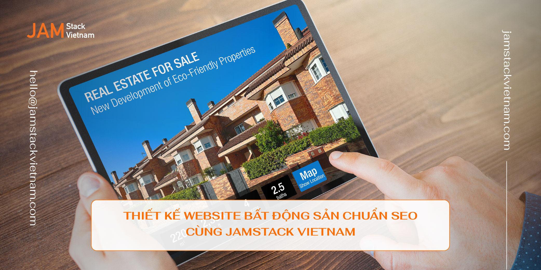 Thiết kế website bất động sản chuẩn SEO và chuyên nghiệp cùng JAMstack Vietnam